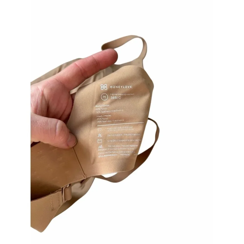 Honeylove‎ Bra CrossOver Runway Tan Medium 36B 36C